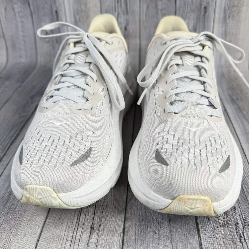 Hoka One One Kawana Women’s Sz 8 B Nimbus Cloud Ice White Running Shoes Sneakers